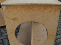 Mobiele werkbanken van mdf - 3 stuks - afbeelding 3 van  5