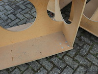 Mobiele werkbanken van mdf - 3 stuks - afbeelding 4 van  5