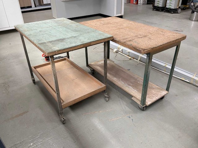 Mobiele werkplaatstafel (2x) - afbeelding 3 van  6
