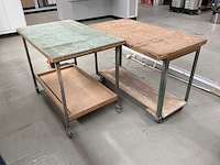 Mobiele werkplaatstafel (2x) - afbeelding 1 van  1