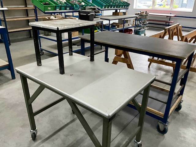 Mobiele werktafel (2x) - afbeelding 4 van  5