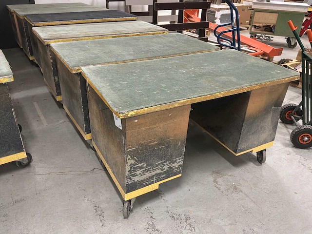 Mobiele werktafel (6x) - afbeelding 1 van  6