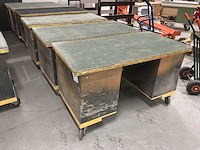 Mobiele werktafel (6x) - afbeelding 1 van  6