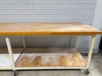 Mobiele werktafel hout/staal - afbeelding 5 van  5