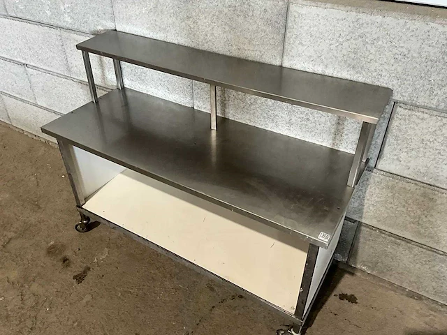 Mobiele werktafel met etagere - afbeelding 2 van  6