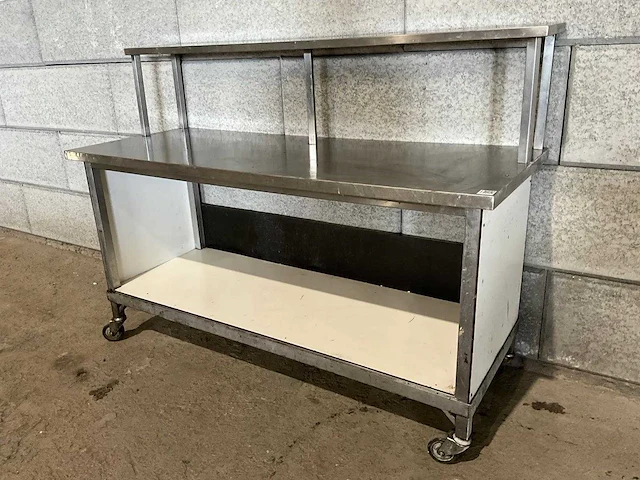 Mobiele werktafel met etagere - afbeelding 3 van  6