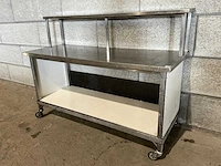 Mobiele werktafel met etagere - afbeelding 3 van  6
