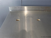 Mobiele werktafel, rvs incl. rol folie in dispenser - afbeelding 7 van  10
