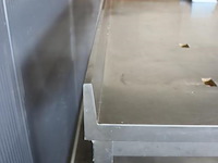 Mobiele werktafel, rvs incl. rol folie in dispenser - afbeelding 8 van  10