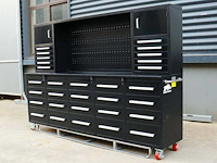 Mobiele woonunits, containers, opslagtenten, hekwerk, werkbanken en gereedschapswagens