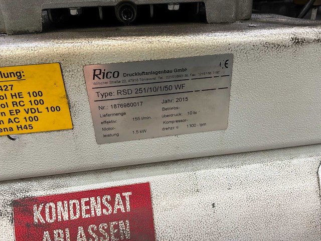 Mobiele zuigercompressor - afbeelding 6 van  8