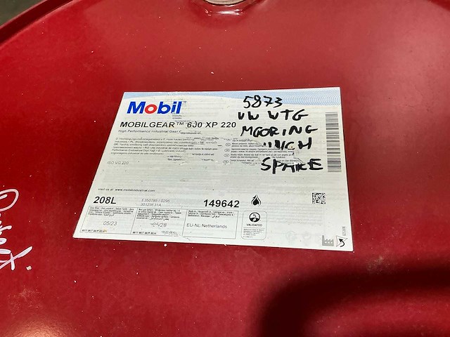 Mobil 600xp220 200 liter gearolie (4x) - afbeelding 3 van  8