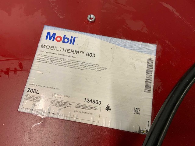 Mobil mobiltherm 603 high perfomance 208l olie drum - afbeelding 5 van  5