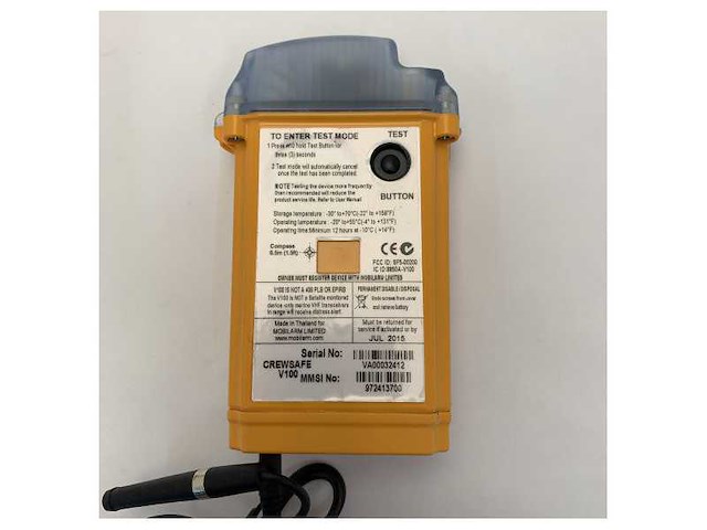 Mobilarm crewsafe v100 vhf dsc mob locator beacon - afbeelding 4 van  7