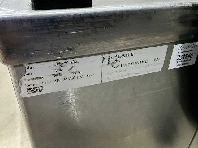 Mobile containing - 2thn-ms 280 - verwarmde borden lowerator - afbeelding 6 van  6