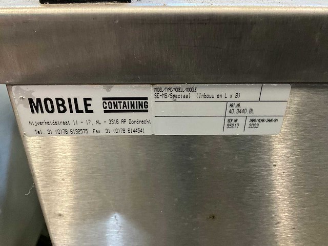 Mobile containing se-ms speciaal dienbladenstapelaar - afbeelding 3 van  3