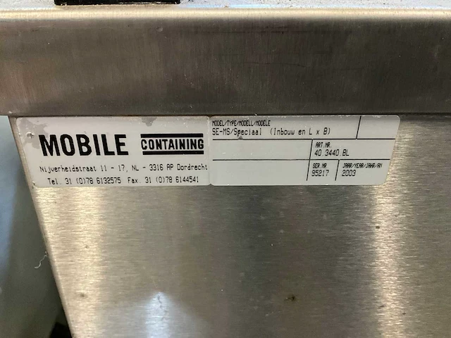 Mobile containing se-ms speciaal dienbladenstapelaar - afbeelding 5 van  5