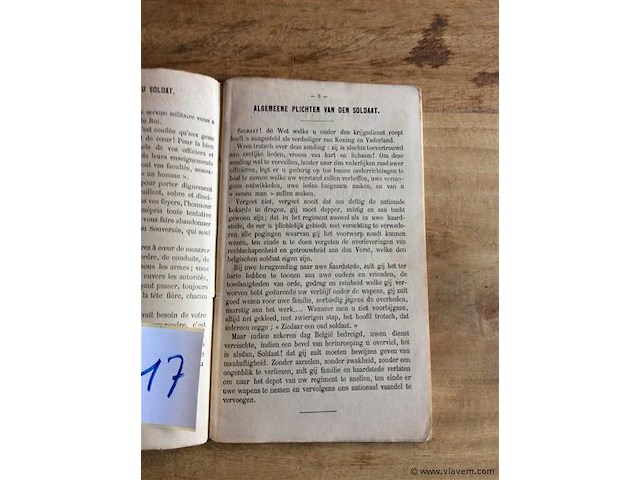 Mobilisatieboekje 1893. - afbeelding 2 van  3