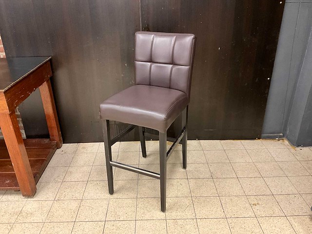 Mobitec kunstlederen barstoelen (6x) - afbeelding 1 van  8