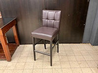 Mobitec kunstlederen barstoelen (6x) - afbeelding 1 van  8