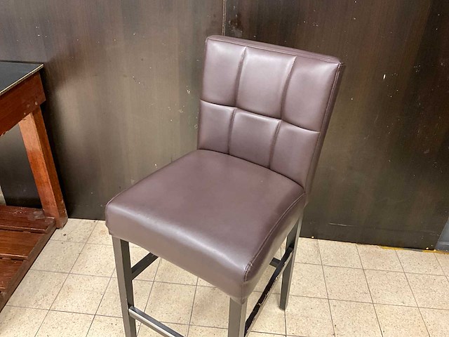 Mobitec kunstlederen barstoelen (6x) - afbeelding 3 van  8