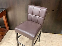 Mobitec kunstlederen barstoelen (6x) - afbeelding 3 van  8
