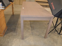 Modern bruin rechthoekige eettafel afm. 200x80 - afbeelding 2 van  7