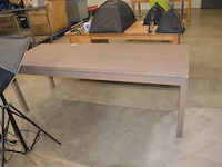 Modern bruin rechthoekige eettafel afm. 200x80 - afbeelding 4 van  7