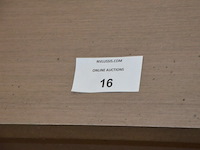 Modern bruin rechthoekige eettafel afm. 200x80 - afbeelding 5 van  7