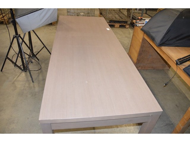 Modern bruin rechthoekige eettafel afm. 200x80 - afbeelding 6 van  7