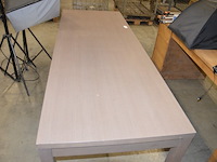 Modern bruin rechthoekige eettafel afm. 200x80 - afbeelding 6 van  7