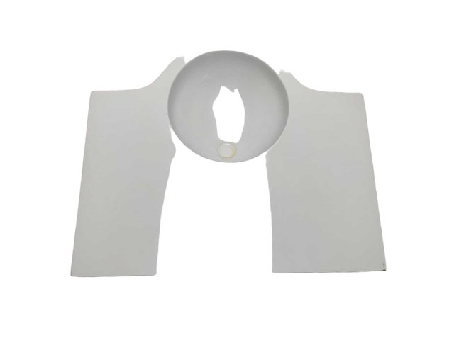 Modern white composite marine sink for ferretti 800 and custom line 100 ? durable, compact & weather-resistant bathroom basin for boats and ships - afbeelding 1 van  3