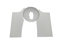 Modern white composite marine sink for ferretti 800 and custom line 100 ? durable, compact & weather-resistant bathroom basin for boats and ships - afbeelding 1 van  3