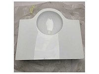 Modern white composite marine sink for ferretti 800 and custom line 100 ? durable, compact & weather-resistant bathroom basin for boats and ships - afbeelding 2 van  3