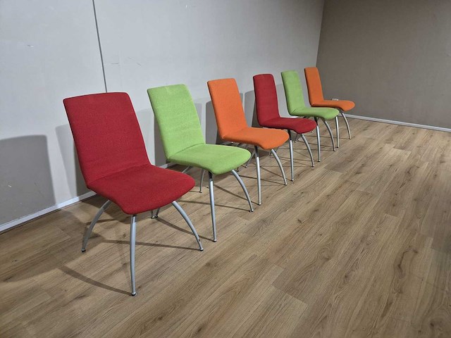 Moderne - design - eetkamerstoelen - office chair (6x) - afbeelding 2 van  8