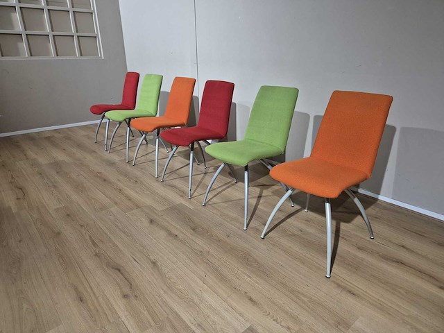 Moderne - design - eetkamerstoelen - office chair (6x) - afbeelding 4 van  8