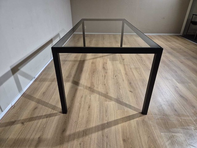 Moderne - design - glazen - eettafel - afbeelding 4 van  5