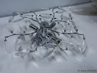 Moderne chromen plafondlamp - afbeelding 1 van  2