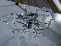Moderne chromen plafondlamp - afbeelding 1 van  2