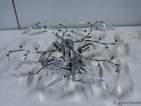 Moderne chromen plafondlamp - afbeelding 3 van  3