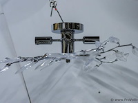 Moderne chromen plafondlamp - afbeelding 2 van  3