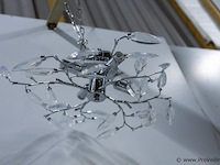 Moderne chromen plafondlamp - afbeelding 1 van  3