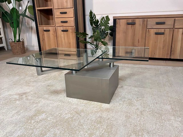 Moderne glazen salontafel - afbeelding 2 van  13