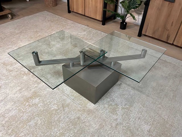 Moderne glazen salontafel - afbeelding 4 van  13