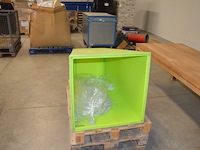 Moderne groen pvc staantafel afm. 70x70x110 - afbeelding 2 van  5