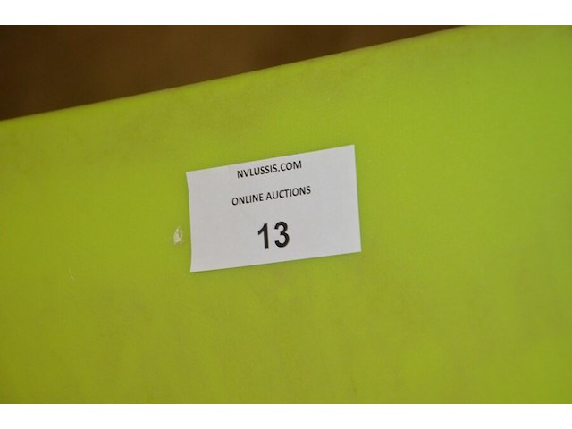 Moderne groen pvc staantafel afm. 70x70x110 - afbeelding 5 van  5