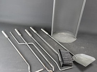 Moderne ijzeren haardset - afbeelding 4 van  4