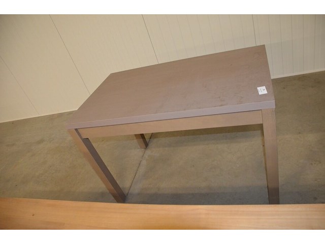 Moderne rechthoekige teak eettafel afm. 210x100, rechthoekige tafel afm. 120x70 - afbeelding 7 van  11