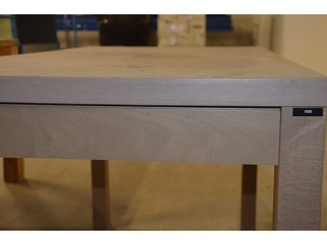 Moderne rechthoekige teak eettafel afm. 210x100, rechthoekige tafel afm. 120x70 - afbeelding 8 van  11