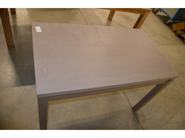 Moderne rechthoekige teak eettafel afm. 210x100, rechthoekige tafel afm. 120x70 - afbeelding 10 van  11